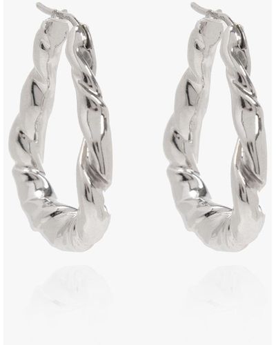 Loewe Silver Earrings, - Metallic