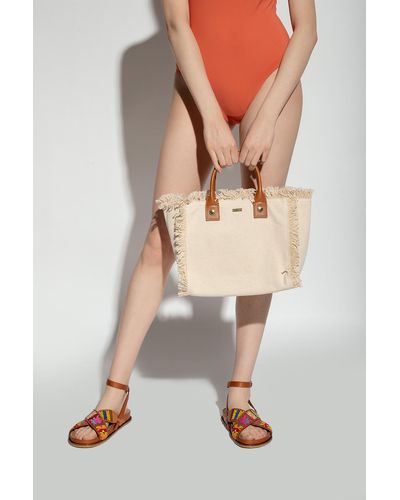 Melissa Odabash ‘Porto Cervo Mini’ Shopper Bag - Natural