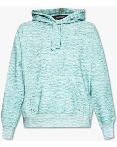 Undercover Hoodie With Pocket - Blue