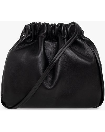 Jil Sander ‘Scrunch Small’ Bucket Shoulder Bag - Black