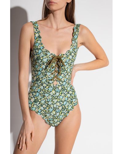 Marysia Swim 'palm Springs' Reversible Swimsuit - Green