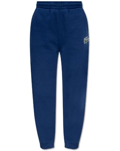 Lacoste Joggers With Patch, - Blue