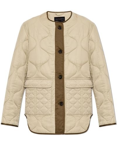 AllSaints ‘Foxi Liner’ Quilted Jacket - Green