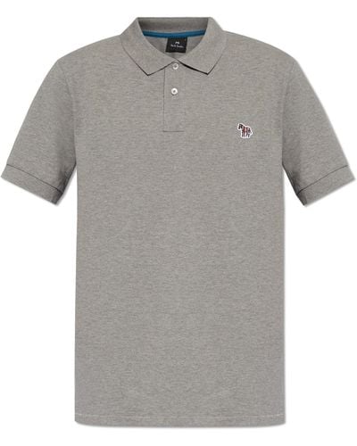 PS by Paul Smith Polo Shirt In Organic Cotton, - Grey