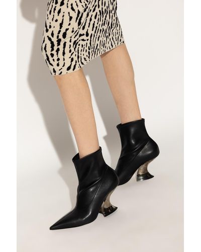 Casadei ‘Elodie’ Heeled Ankle Boots - Black