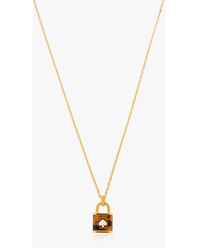 Kate Spade Necklace With Charm - Metallic