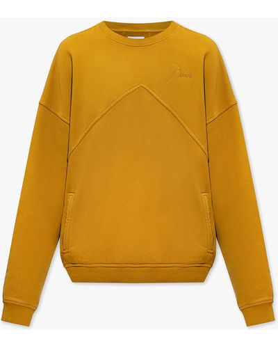 Rhude Sweatshirt With Logo - Yellow