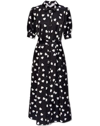 Kate Spade Dress With Motif Of Hearts, - White