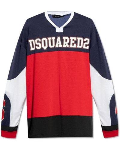 DSquared² T-shirt With Long Sleeves, - Red
