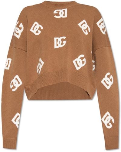 Dolce & Gabbana Wool Sweater - Brown