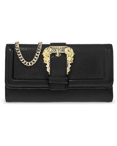 Versace Wallet With Chain - Black