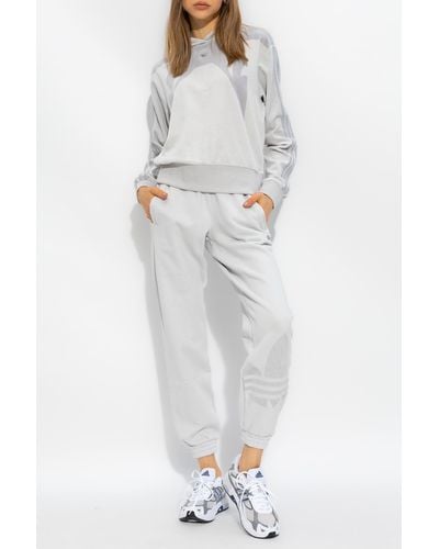adidas Originals Sweatpants With Logo, - White
