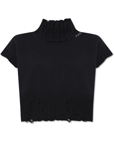 Marni Turtleneck Vest - Black