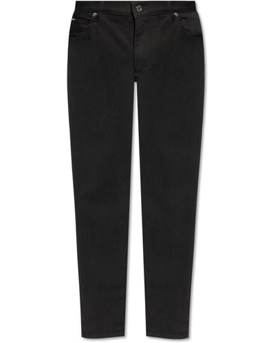 Dolce & Gabbana Tapered Leg Jeans, - Black