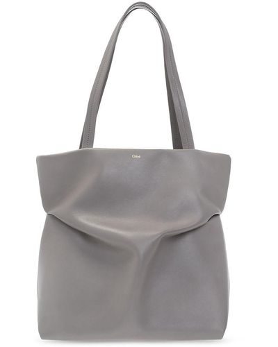 Chloé 'judy Tote' Shopper Bag - Gray