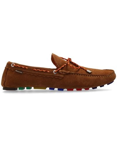 PS by Paul Smith 'springfield' Suede Moccasins, - Brown
