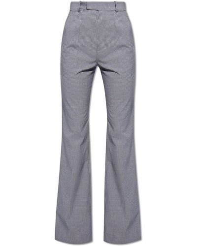 Vivienne Westwood 'ray' Checked Pants, - Grey