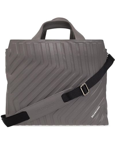 Balenciaga ‘Car Medium East-West’ Shopper Bag - Grey