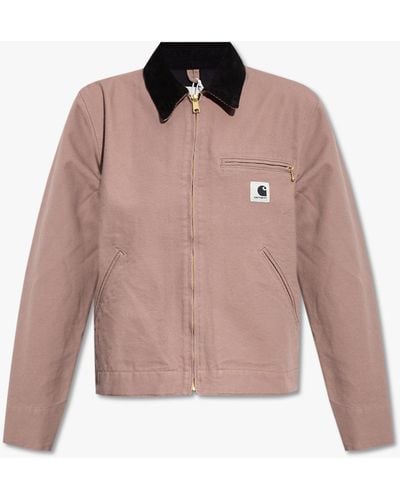 Carhartt Jacket With Logo - Pink