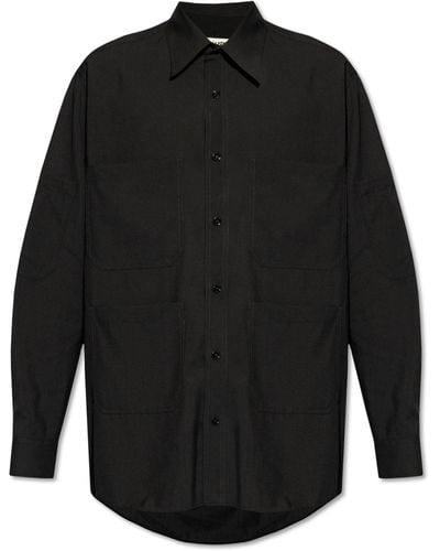 MM6 by Maison Martin Margiela Oversize Shirt, - Black