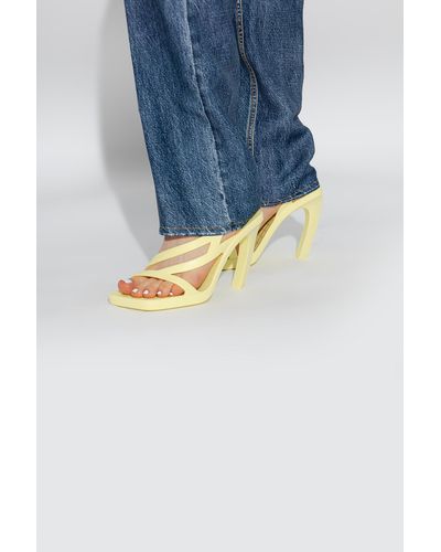 Bottega Veneta Jimbo 100 Slingback Sandals - Yellow
