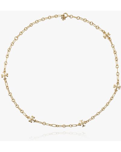 Tory burch sale delicate logo necklace
