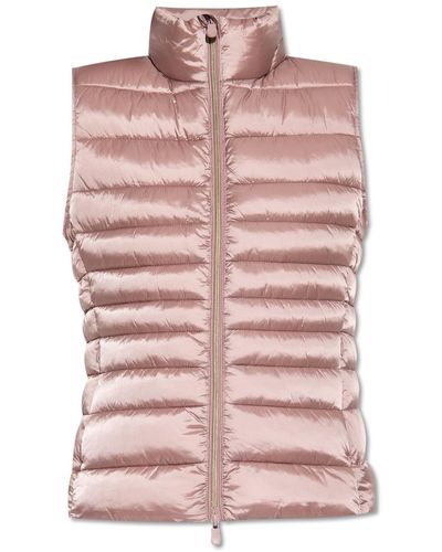 Save The Duck 'lynn' Quilted Vest - Pink