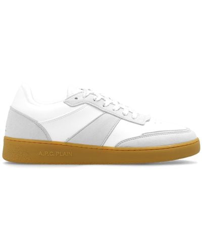 A.P.C. 'plain' Trainers, - White