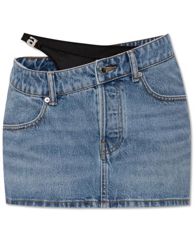 Alexander Wang Denim Skirt, - Blue