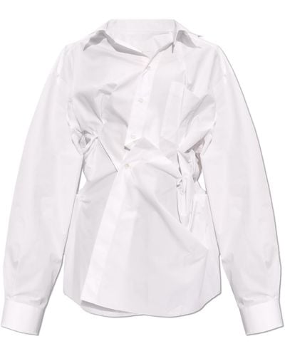 Maison Margiela Draped Shirt, - White