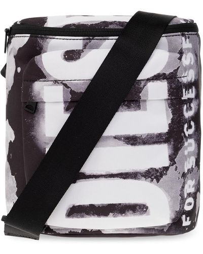 DIESEL Shoulder Bag With Logo, - Black