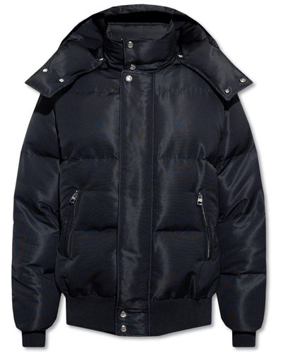 Alexander McQueen Puffer Jacket With Logo - Black