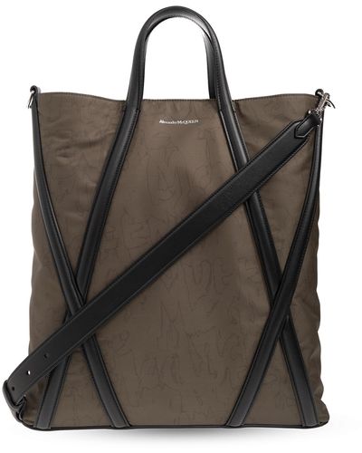 Alexander McQueen ‘Harness’ Shopper Bag - Brown