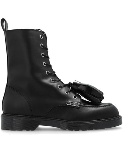JW Anderson Lace-Up Ankle Boots - Black