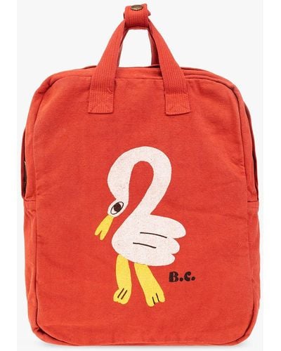 Bobo Choses Backpack With Animal Pattern - Red