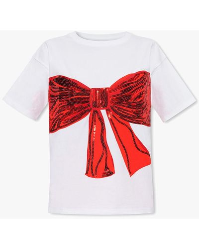 Kate Spade T-shirt With Bow Motif - Red