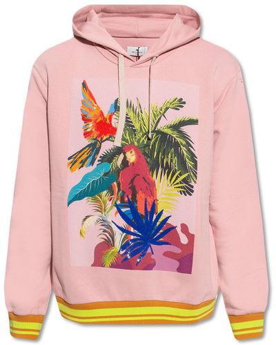 Etro Hoodie With Decorative Front Panel - Pink