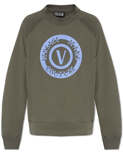 Versace Oversize Sweatshirt, - Green