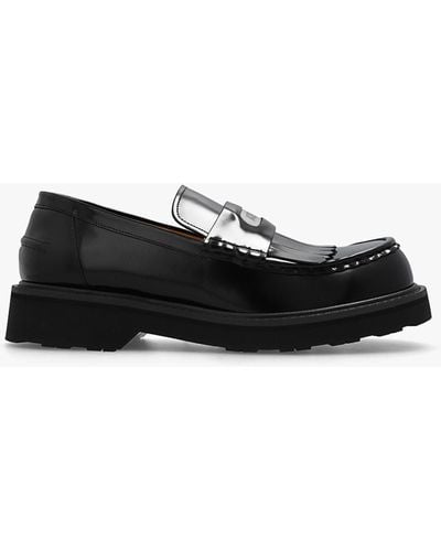 KENZO 'smile' Loafers, - Black