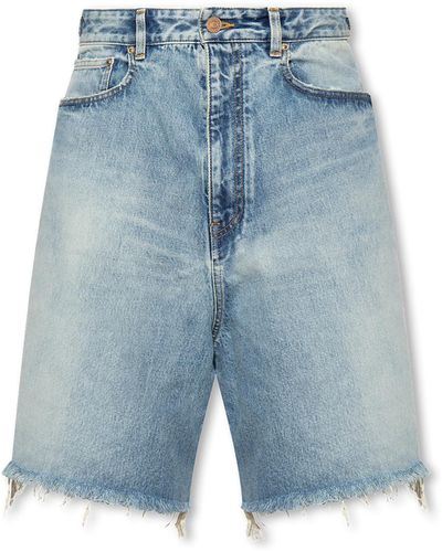 Balenciaga Denim Shorts - Blue