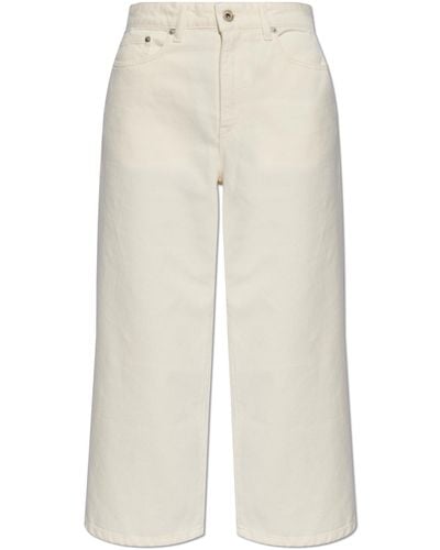 KENZO High-waisted Jeans, - White