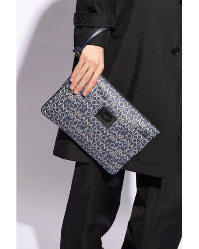 Dolce & Gabbana Monogrammed Handbag, - Gray