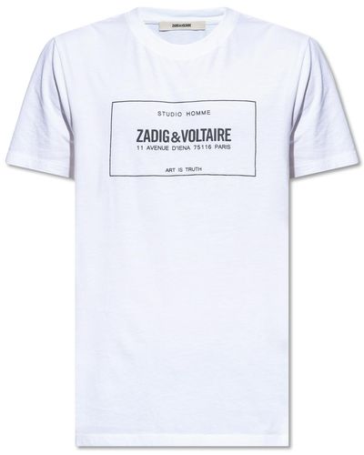 Zadig & Voltaire Ted Blason T-shirt in White for Men | Lyst