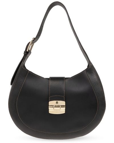 Furla 'club 2 Medium' Hobo Bag, - Black