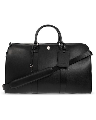 Burberry ‘Boston’ Leather Holdall Bag - Black