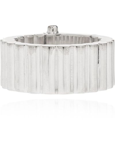 Bottega Veneta Silver Ring, - Metallic