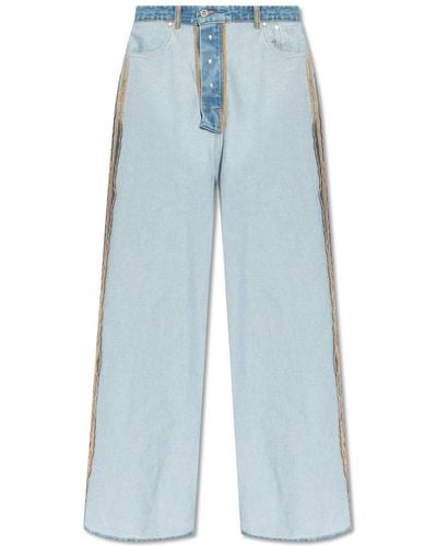Vetements Jeans With Inside-out Effect, - Blue