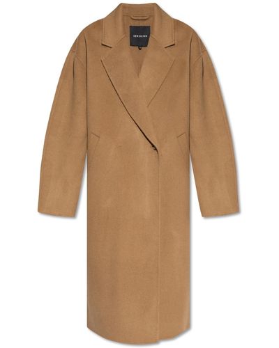 Herskind 'zion Lux' Wool Coat, - Natural