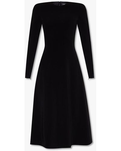 Balenciaga Dress With Long Sleeves - Black
