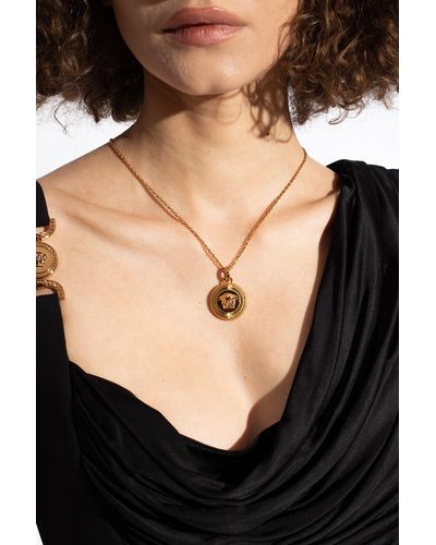 Versace Pendant Necklace - Black